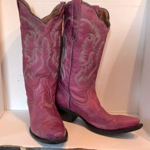 Used Cowboy pro boots (hand made), purple